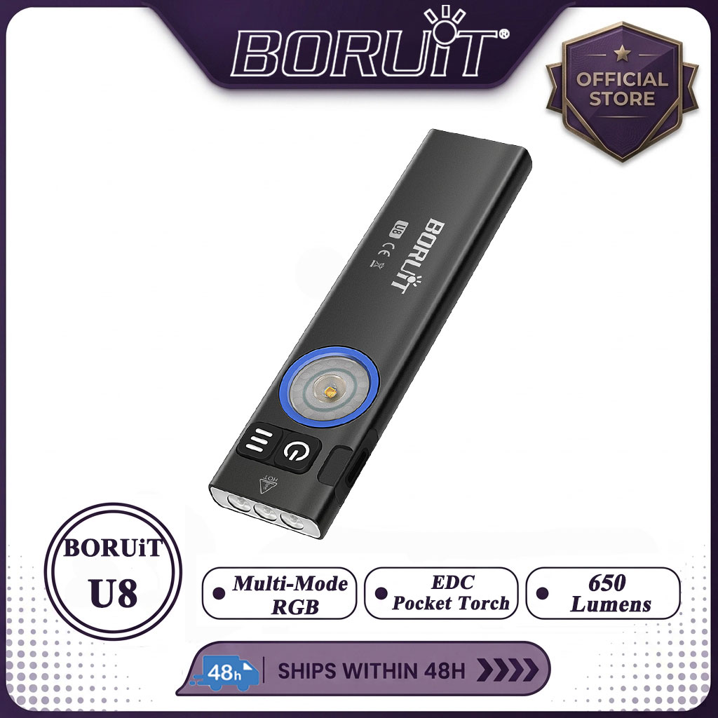 BORUiT U8 650LM EDC LED Flashl - Fishing Kit Compact review and price