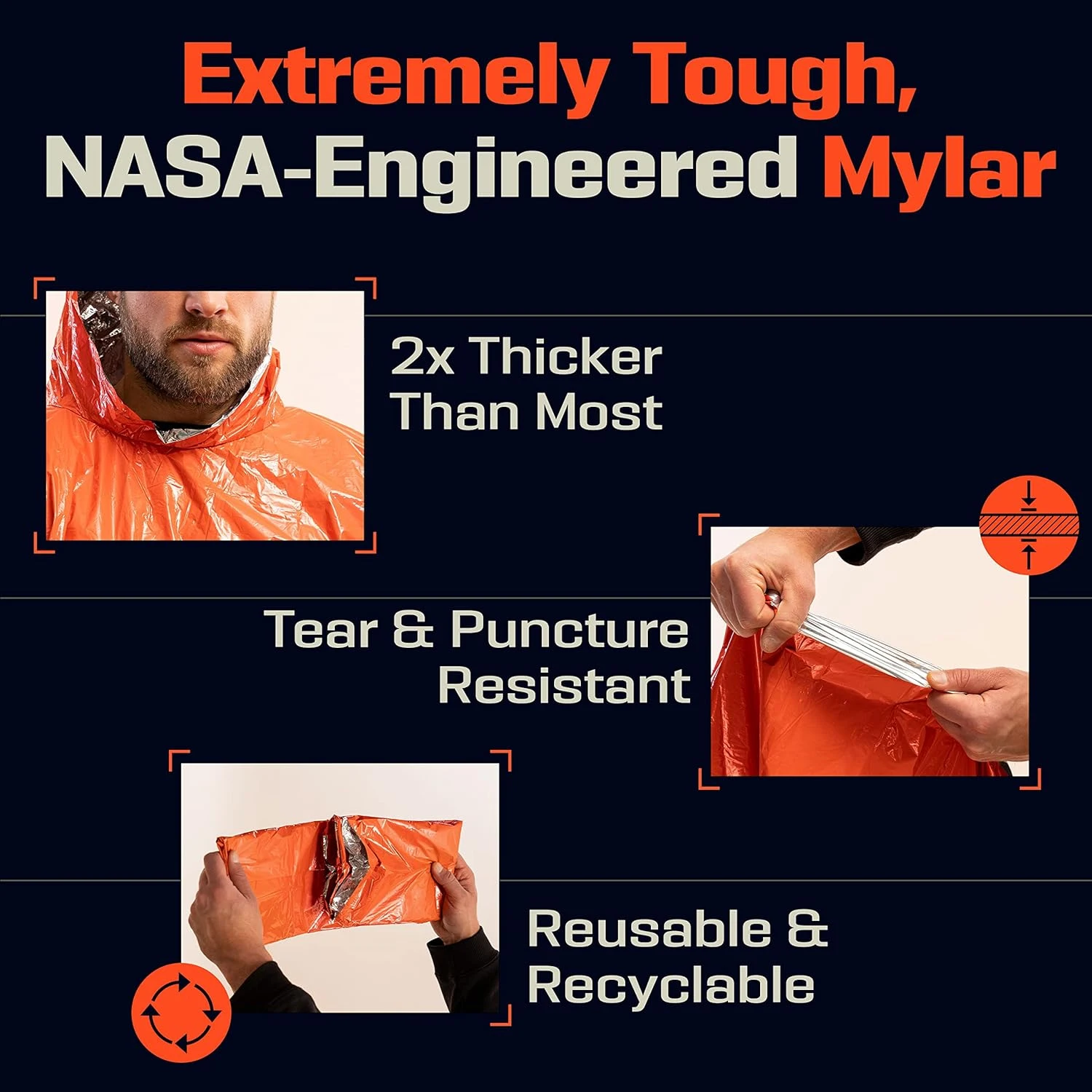 Emergency Rain Poncho Thermal  - Emergency Poncho Rain review and price